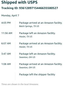 WHAT DOES ARRIVED USED MEAN ON AMAZON visual data 7
