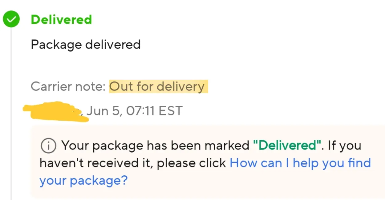 AliExpress Says Delivered But It's Not
