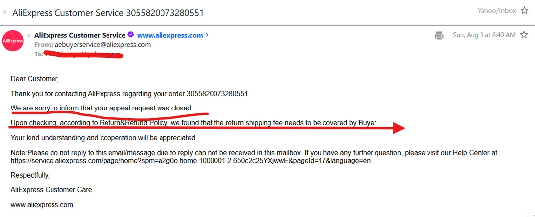 AliExpress Return Policy
