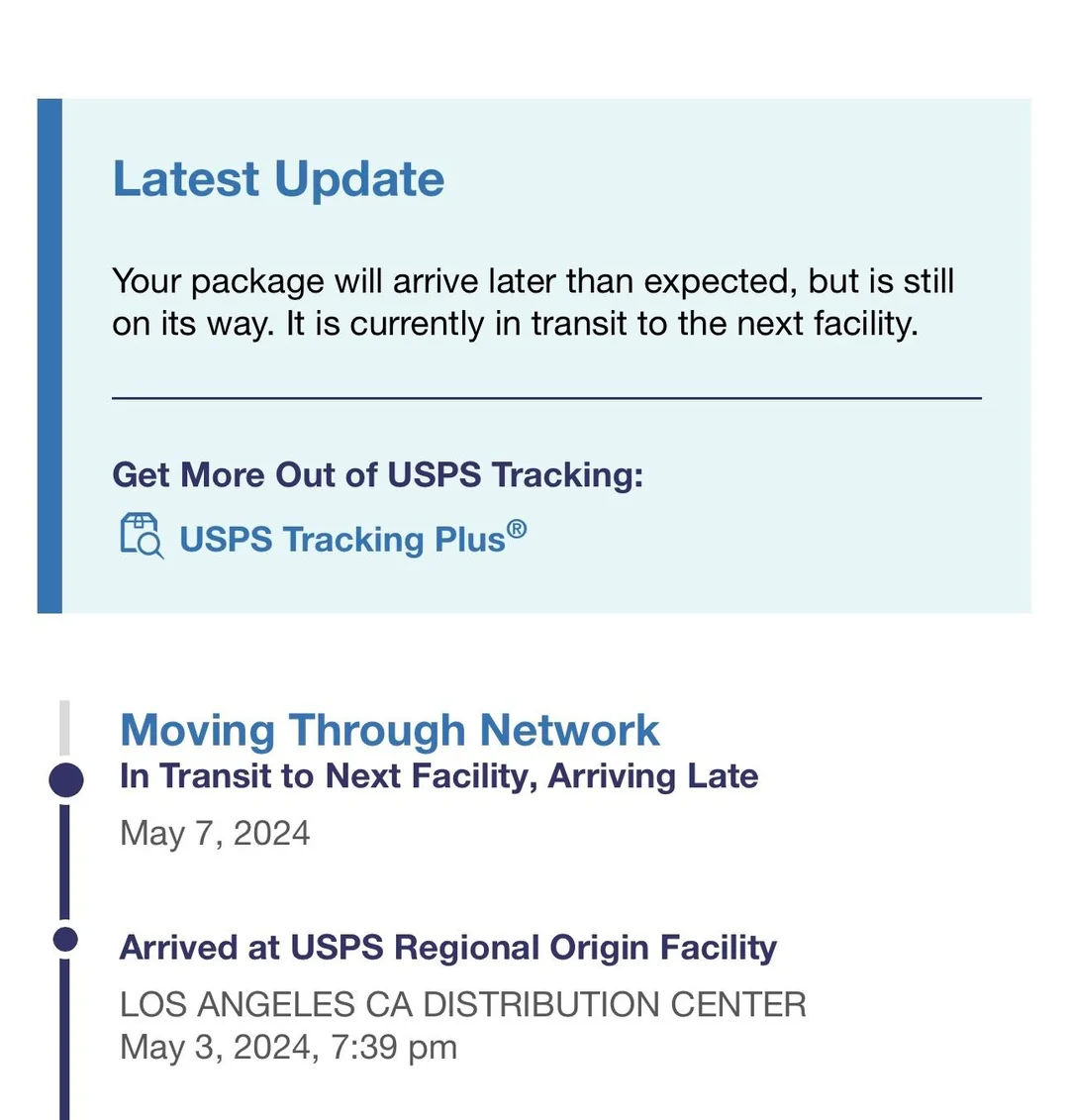 USPS Moving Through Network