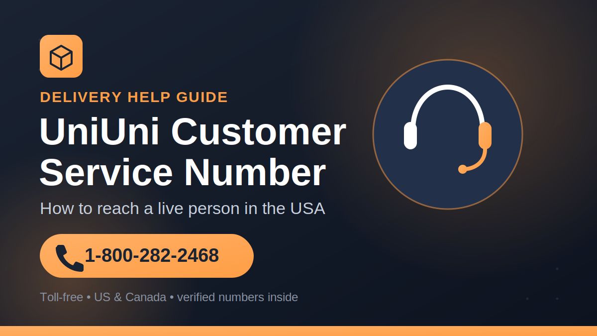 uniuni customer service number live person usa